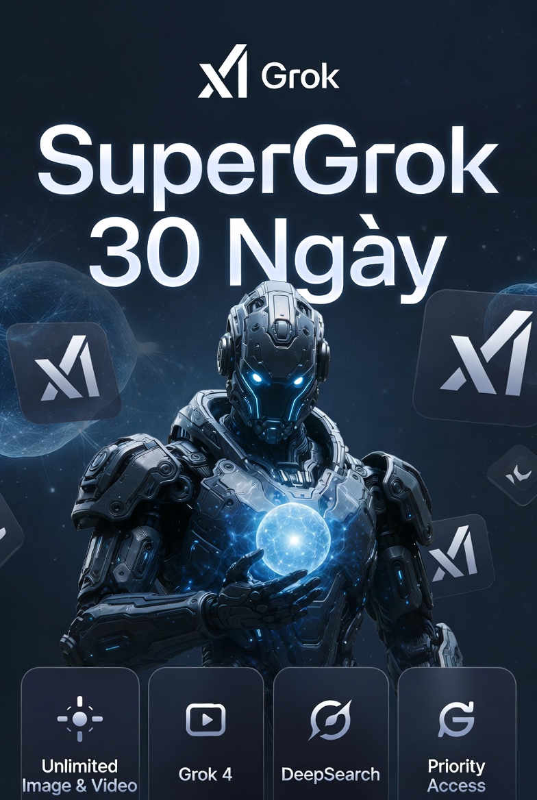 Super Grok 1 tháng bh 30 ngày