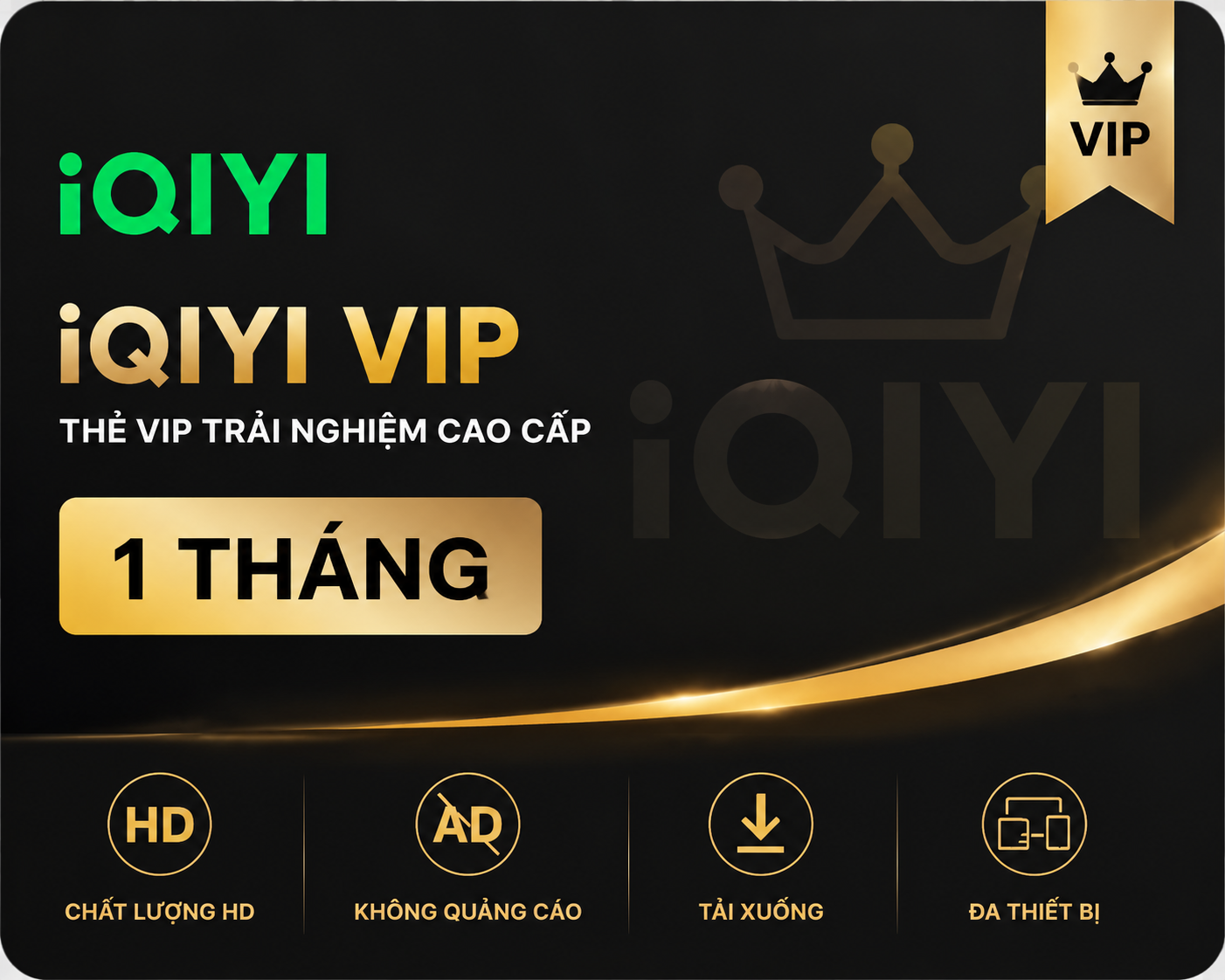 Iqiyi Vip Tiêu chuẩn 1 tháng